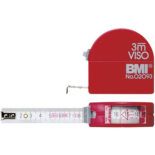 BMI Viso 405341010 Maßband 3 m Stahl