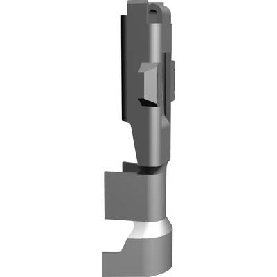 Ein Produktdesign eines technischen Bauteils, möglicherweise ein Bauteil einer Maschine oder eines Werkzeugs, mit Metallkomponenten.