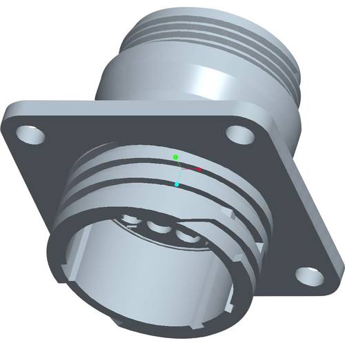 TE Connectivity 206036-1 Rundstecker Flanschbuchse Gesamtpolzahl: 16 Serie (Rundsteckverbinder): CPC 1 St.