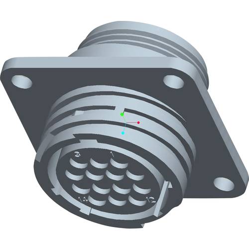 TE Connectivity 206043-1 Rundstecker Flanschbuchse Gesamtpolzahl: 14 Serie (Rundsteckverbinder): CPC 1 St.