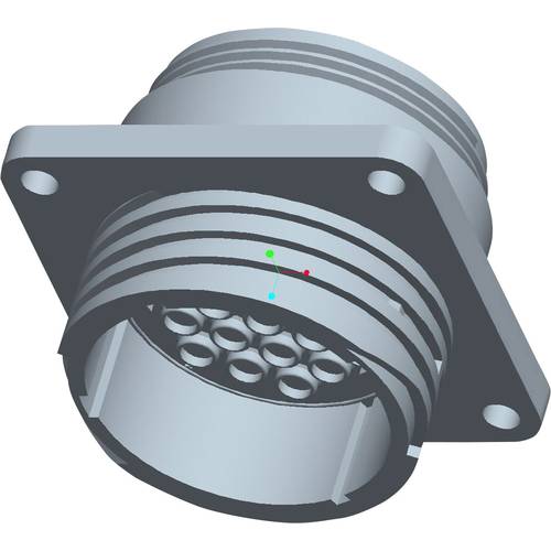 TE Connectivity 213870-1 Rundstecker Flanschbuchse Gesamtpolzahl: 19 Serie (Rundsteckverbinder): CPC 1 St.