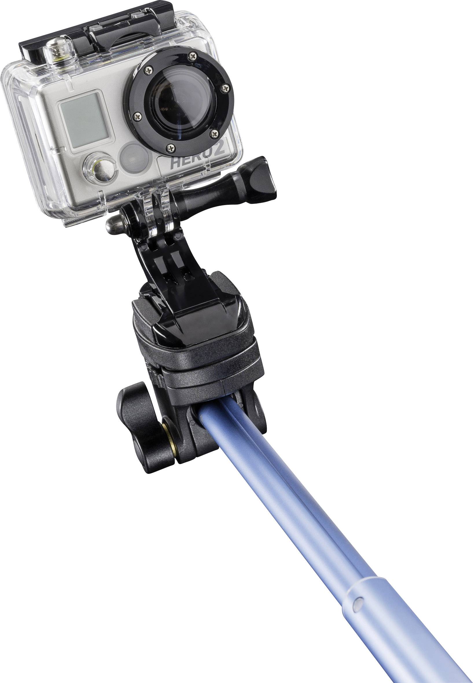 MANTONA Selfie Stick Mantona Handstativ 8 cm 1/4 Zoll Blau inkl. Handschlaufe