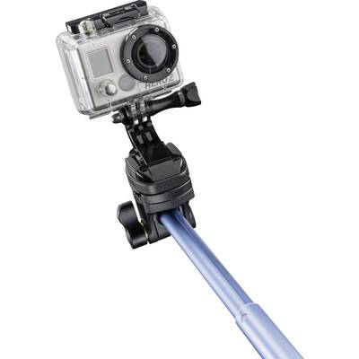 Mantona Handstativ Selfie Stick 8 cm 1/4 Zoll Blau inkl. Handschlaufe