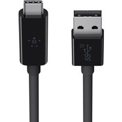 Image of Belkin USB-Kabel USB 3.2 Gen1 (USB 3.0 / USB 3.1 Gen1) USB-A Stecker, USB-C™ Stecker 91.00 cm Schwarz Flammwidrig