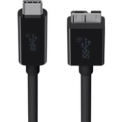 USB 3.0 prepojovací kábel Belkin F2CU031bt1M-BLK F2CU031BT1M-BLK, 91.00 cm, čierna