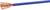 Ein blaues Kabel mit freiliegenden Kupferdrähten an einem Ende. Ideal zur Verwendung in Elektroinstallationen.