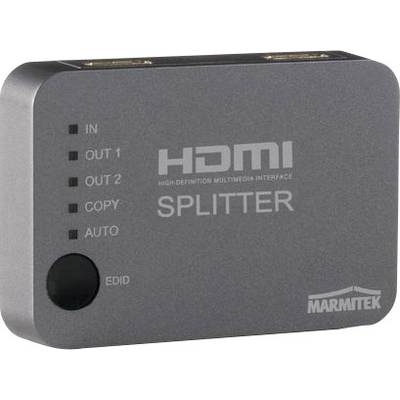 Marmitek Split 312 2 Port HDMI-Splitter 3D-Wiedergabe möglich 3840 x 2160 Pixel Silber 