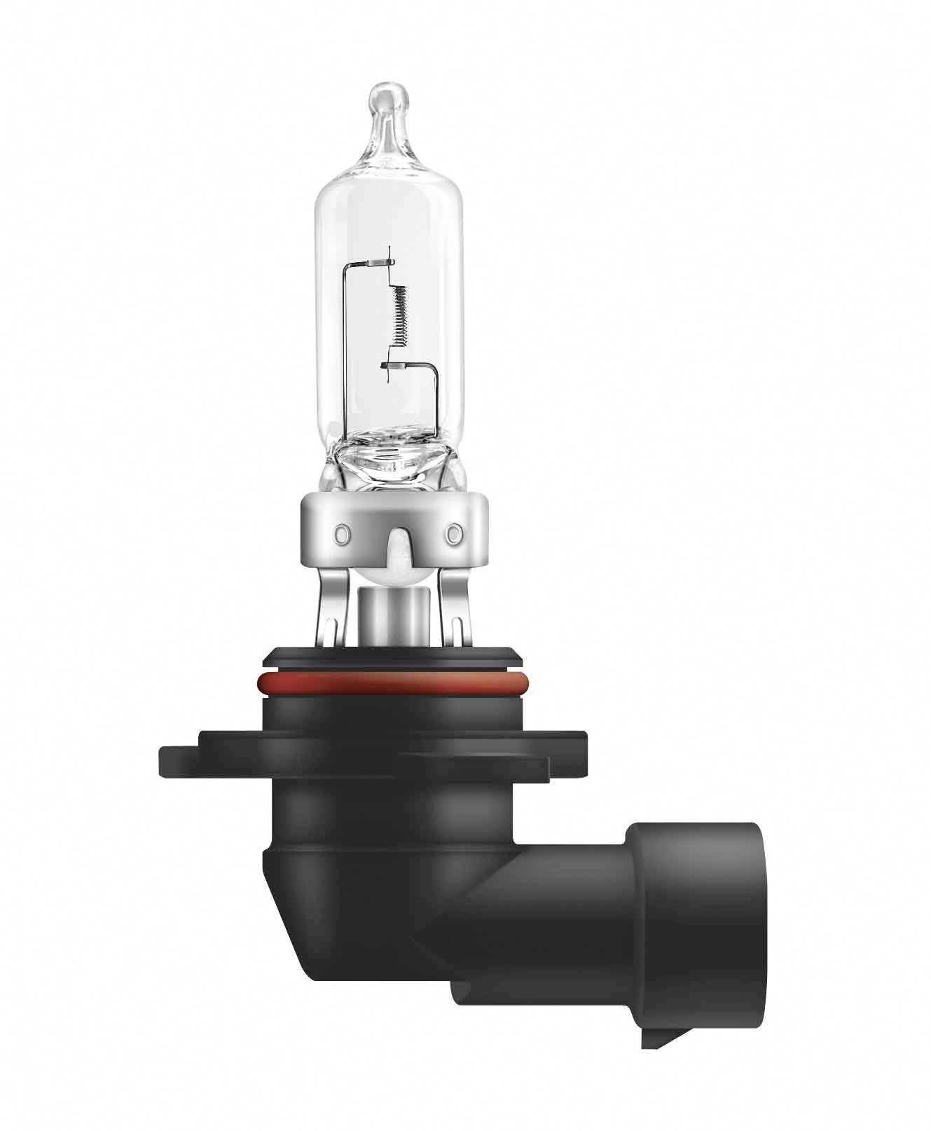 Eine Auto-Halogenlampe mit einem metallischen Sockel und gläsernem Gehäuse. Sie ist für die Beleuchtung von Fahrzeugen gedacht.