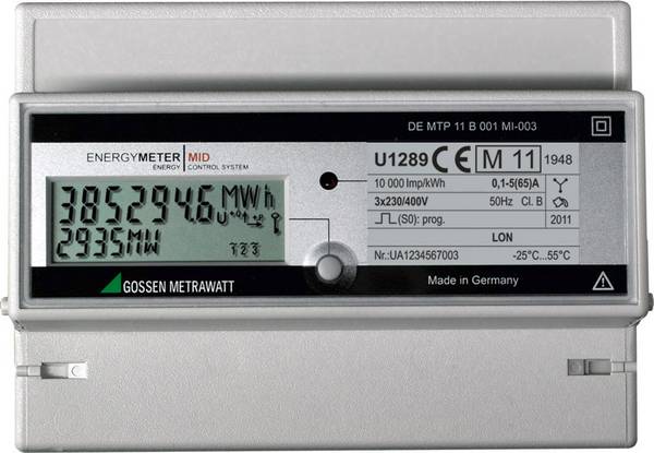 Gossen Metrawatt U1289-V012 U1289-V012 Drehstromzähler digital 65 A MID-konform: Ja 1 St.