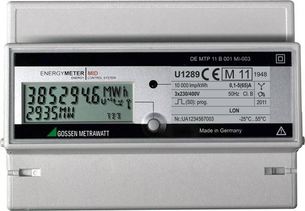 Gossen Metrawatt U1289-V014 U1289-V014 Drehstromzähler digital 65 A MID-konform: Ja 1 St.