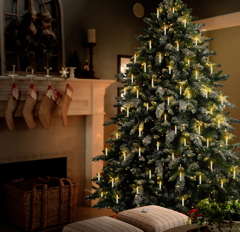 FunkWeihnachtsbaumBeleuchtung Innen batteriebetrieben 10 LED Warm