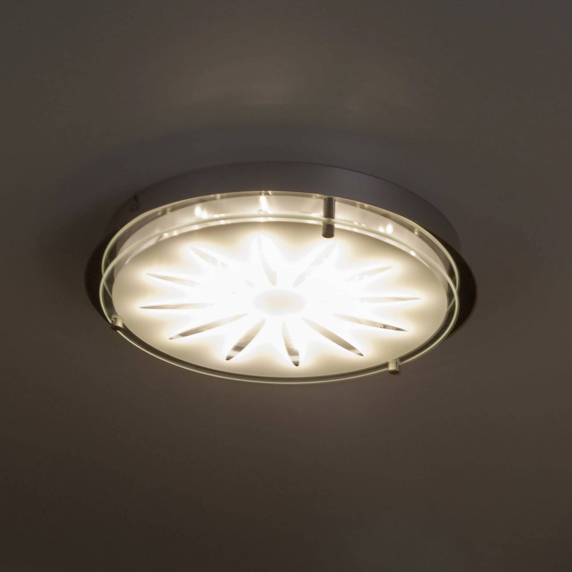 BRILLIANT LED-Deckenleuchte 15 W Warm-Weiß Brilliant Cathleen G94163/15 Chrom