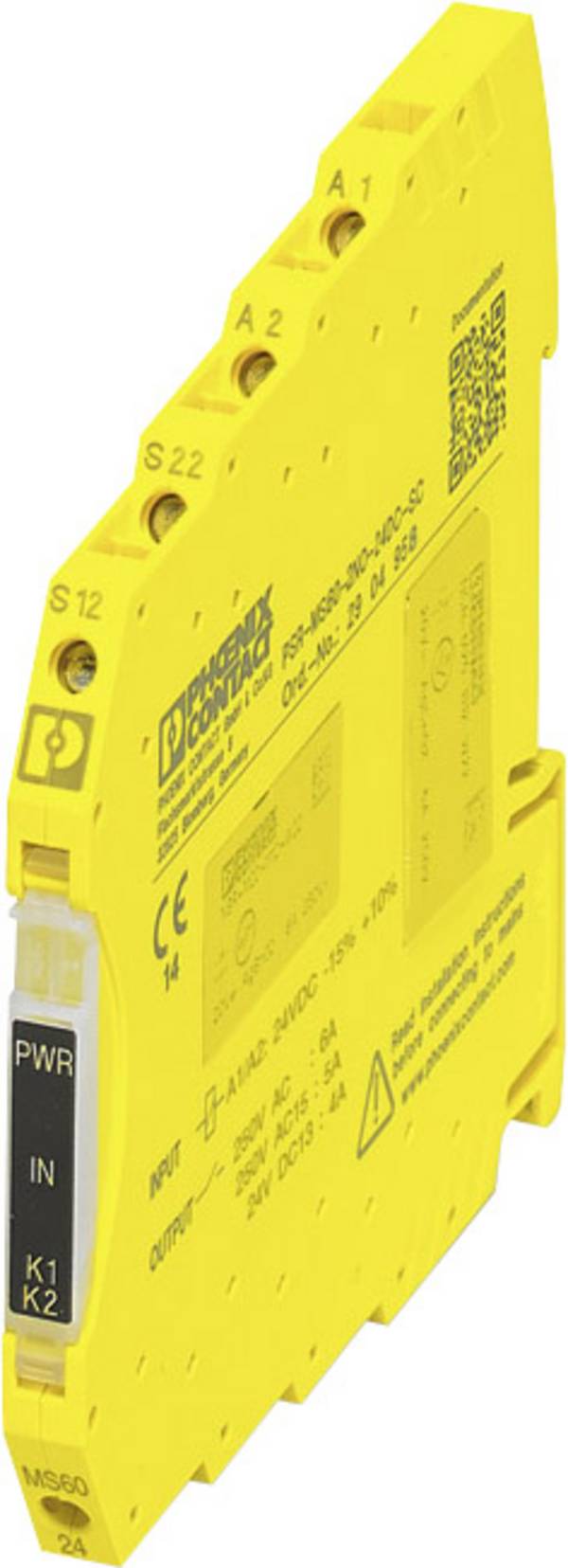 Sicherheitsrelais PSR-MS60-2NO-24DC-SC Phoenix Contact Betriebsspannung: 24 V/DC 2 Schließer (B x H x T) 6.8 x 93.1 x 102.5 mm  1 St.