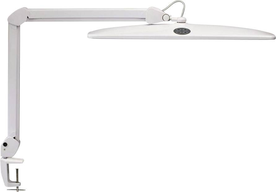 MAUL LED-Schreibtischleuchte mit Klemmfuß 21 W Tageslicht-Weiß Maul MAULwork 8205202 Weiß