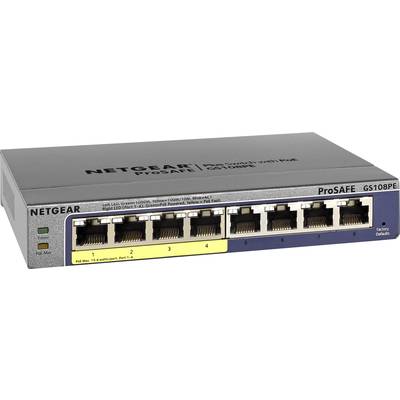 Netgear GS108PE-300EUS 8-Port Gigabit Switch mit 4 PoE Port 8-Port Gigabit Web Managed (Plus) Switch mit 4 PoE Ports 45W-0