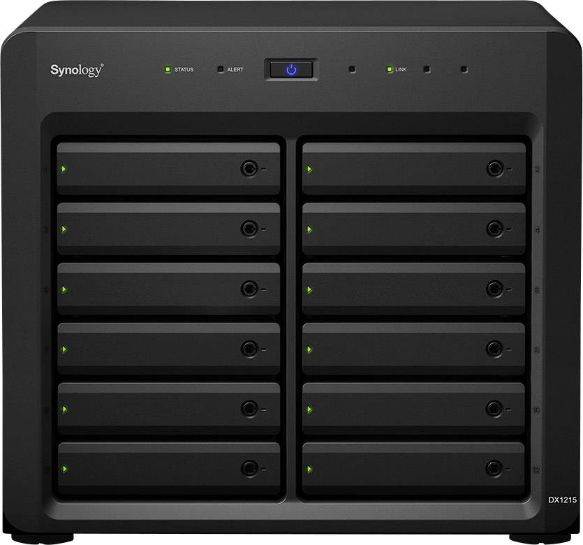 Synology DX1215 - Festplatten-Array - 12 Schächte (SATA-600) x 0 - InfiniBand (extern)-0
