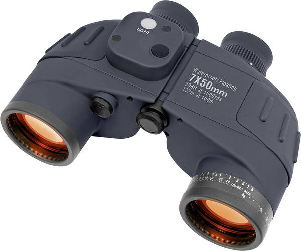 Bresser Optik Marine-Fernglas Nautic WD 7 x 50 mm Porro Blau 1866815