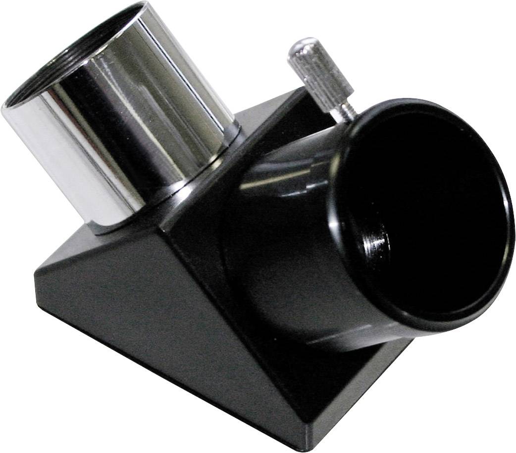 Ein diagonaler Spiegeladapter für Teleskope, der Licht um 90 Grad umlenkt und die Beobachtung in einer komfortableren Position ermöglicht.