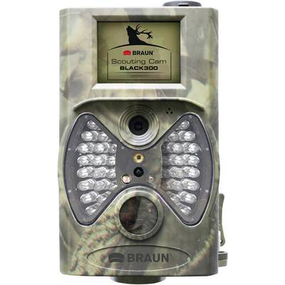 Braun Germany Scouting Cam Wildkamera 12 Megapixel Black LEDs, Fernbedienung Camouflage 