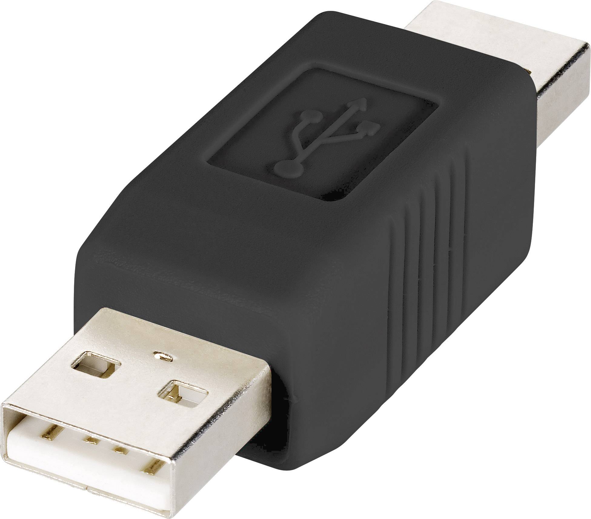 CONRAD Renkforce USB Adapter [1x USB 2.0 Stecker A - 1x USB 2.0 Stecker A] rf-usba-02 vergoldete Ste