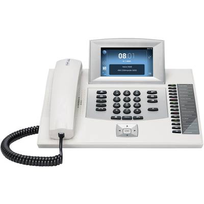 Auerswald COMFORTEL 2600 IP weiß Systemtelefon,VoIP Android, Anrufbeantworter, Freisprechen, Optische Anrufsignalisierun