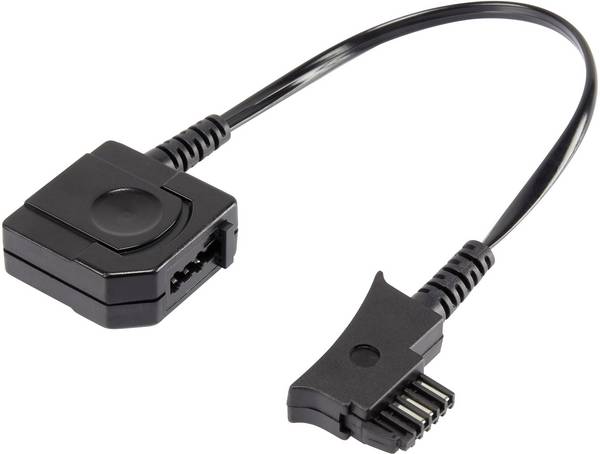 Basetech Telefon (analog) Adapter [1x TSS-Stecker - 1x TAE-N/F-Buchse] 10.00 cm Schwarz