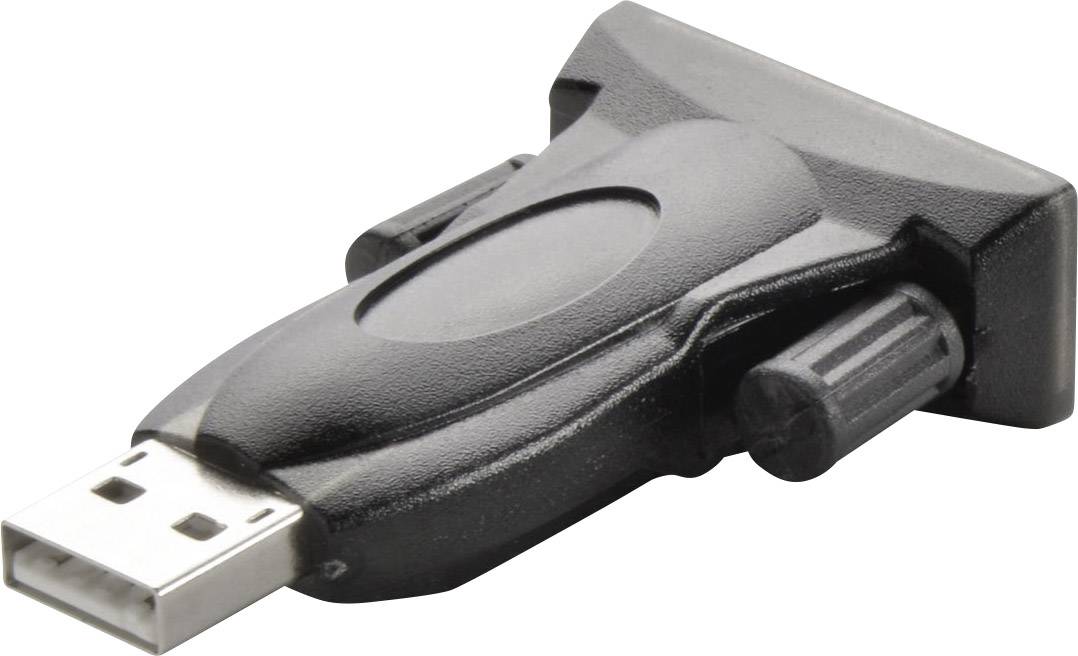 Ein schwarzer USB-Adapter mit flachem, breitem Design und seitlichen Drehknöpfen.