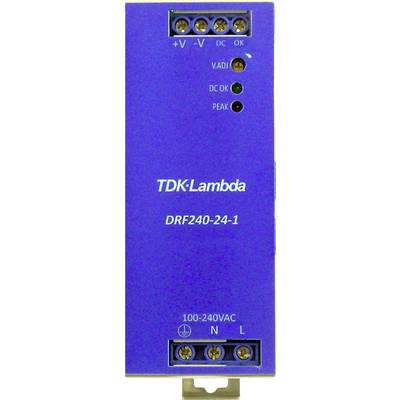 TDK-Lambda DRF240-24-1/HL Hutschienen-Netzteil (DIN-Rail)  24 V/DC  240 W Anzahl Ausgänge:1 x  Inhalt 1 St.