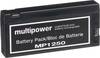 multipower MP1250 B20113MP Bleiakku 12 V 2 Ah Blei-Vlies (AGM) (B x H x T) 143 x 64 x 23 mm Klemmpol Wartungsfrei, Geringe Selbstentladung