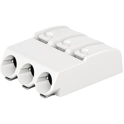 WAGO 2060-453/998-404 Federkraftklemmblock 0.75 mm² Polzahl 3 Weiß 1 St.