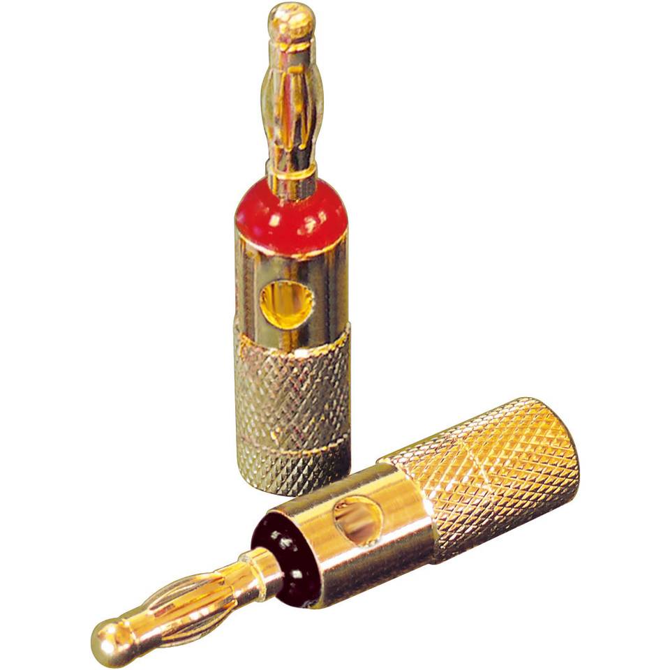 Dynavox 205095 Bananenstecker-Set 4 St. - Conrad Electronic Schweiz bananenstecker dynavox