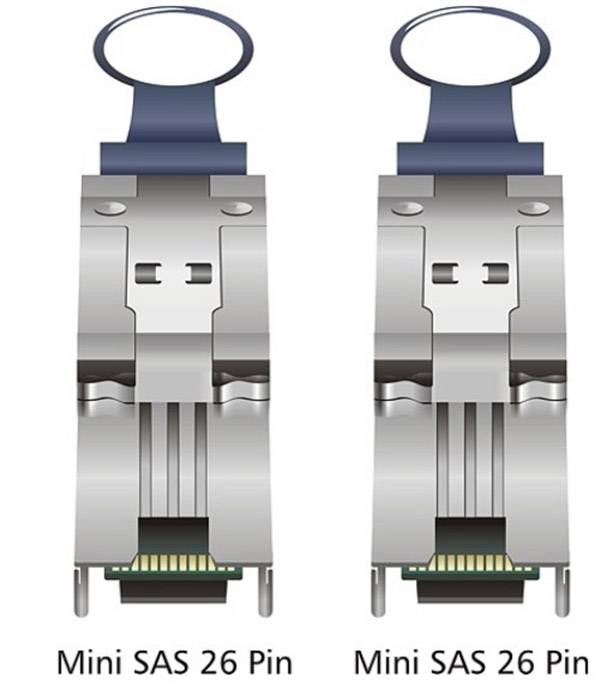 Delock - Externes SAS-Kabel - 4x Shielded Mini MultiLane SAS (SFF-8088)-9