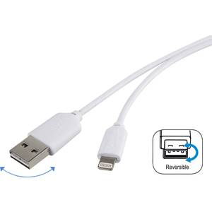 Renkforce Apple Lightning Anschlusskabel Fur Ipod Ipad Iphone Mit Beidseitig Verwendbaren Usb A Stecker 1 M Weiss Conrad Electronic Schweiz