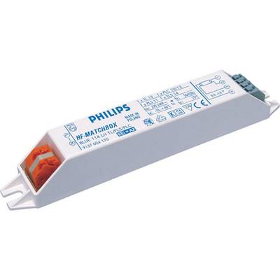 Elektronisches Vorschaltgerät von Philips für Leuchtstofflampen, rechteckige Form, Produktbeschriftung oben sichtbar.