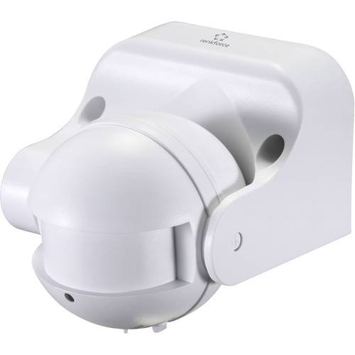 Renkforce 1362991 Aufputz, Aufbau, Wand HF-Bewegungsmelder 180 ° Relais Weiß IP44