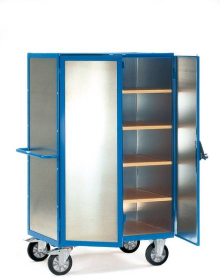 Fechtel Fetra Hauptartikel 5592 Etagewagen Universeel Aluminium Poedercoating Laadvermogen (max.): 750 kg Stralend blauw (RAL 5007) afbeelding