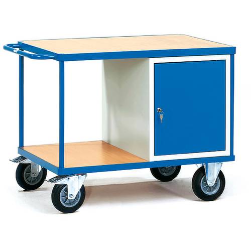 Thumbnail - Fetra Hauptartikel 2433 Tisch- und Schrankwagen Stahl pulverbeschichtet Traglast (max.): 500 kg Brillantblau (RAL 5007)