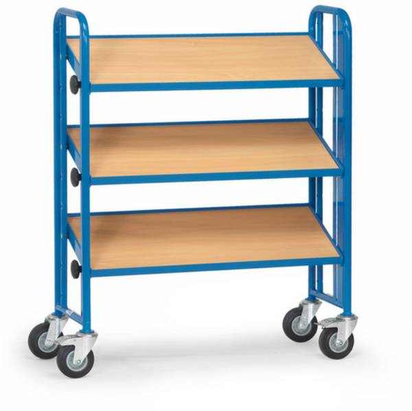 Fetra Hauptartikel 2881  Etagenwagen  Stahl pulverbeschichtet Traglast (max.): 250 kg Brillantblau (RAL 5007)