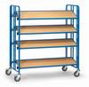 Fetra 2891 Etagenwagen Stahl pulverbeschichtet Traglast (max.): 300 kg Brillantblau (RAL 5007)