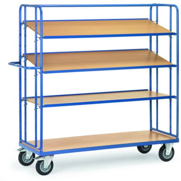 Fetra Hauptartikel 4395  Etagenwagen  Stahl pulverbeschichtet Traglast (max.): 400 kg Brillantblau (RAL 5007)