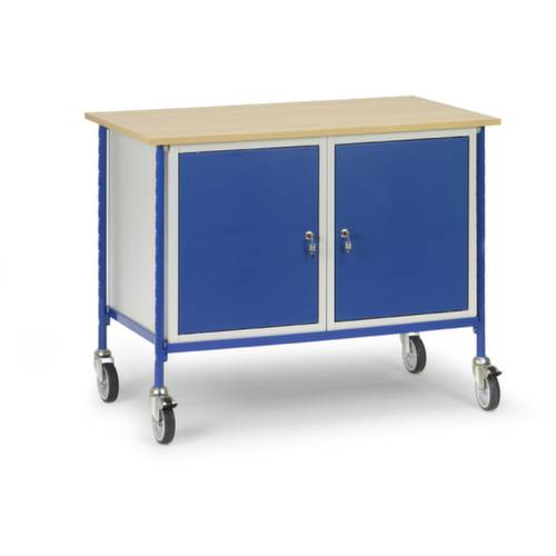 Thumbnail - Fetra Hauptartikel 5868 Tisch- und Schrankwagen Stahl pulverbeschichtet Traglast (max.): 150 kg Brillantblau (RAL 5007)