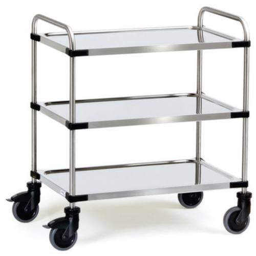 Thumbnail - Fetra Hauptartikel 5013 Etagenwagen Edelstahl Traglast (max.): 150 kg Chrom