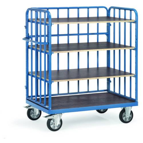 Thumbnail - Fetra Hauptartikel 18212-1 Etagenwagen Stahl pulverbeschichtet Traglast (max.): 1200 kg Brillantblau (RAL 5007)