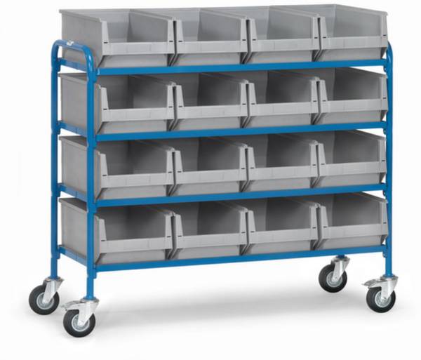 Fetra Hauptartikel 32951  Etagenwagen  Stahl pulverbeschichtet Traglast (max.): 250 kg Brillantblau (RAL 5007)