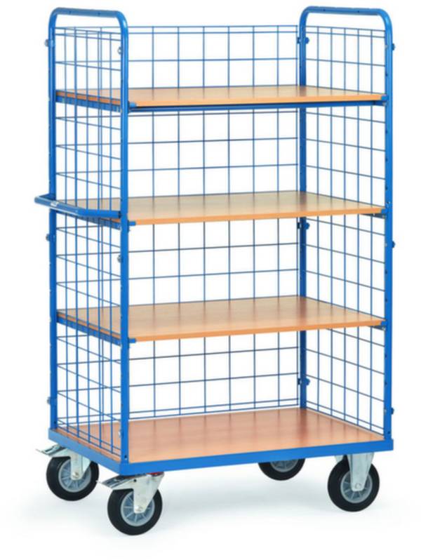 Fetra Hauptartikel 8413-1  Etagenwagen  Stahl pulverbeschichtet Traglast (max.): 500 kg Brillantblau (RAL 5007)