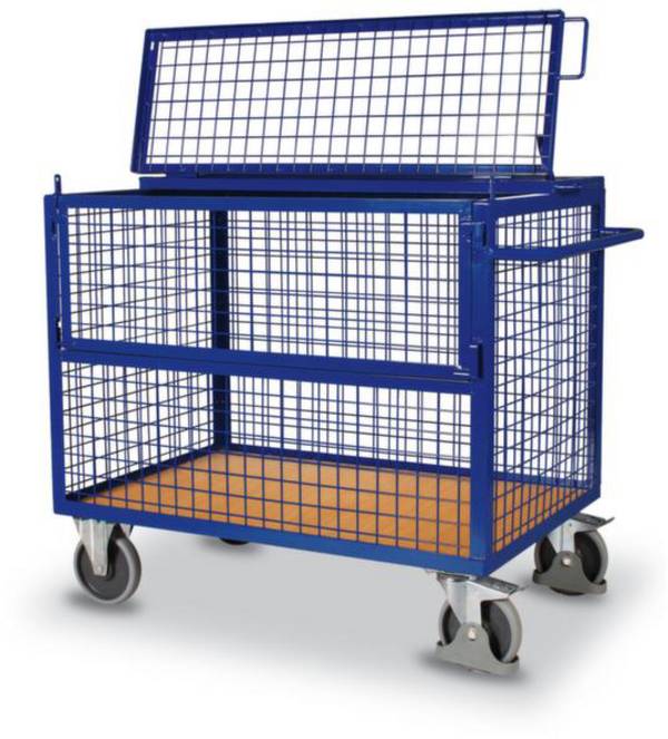 VARIOfit  SW-800.405 Kastenwagen mit Deckel Stahl pulverbeschichtet Traglast (max.): 500 kg