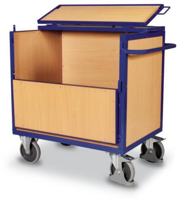 VARIOfit  SW-800.407 Kastenwagen mit Deckel Stahl pulverbeschichtet Traglast (max.): 500 kg
