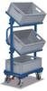 VARIOfit SW-400.805 Beistellwagen Stahl pulverbeschichtet Traglast (max.): 200 kg Enzianblau (RAL 5010)