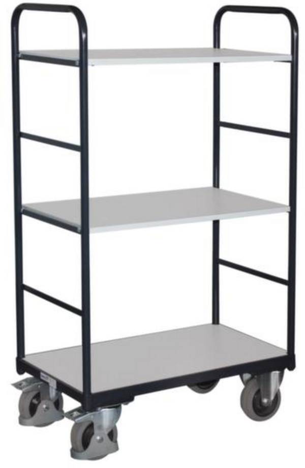 VARIOfit  SW-500.258 ESD Etagenwagen  Stahl pulverbeschichtet Traglast (max.): 250 kg Graphitgrau (RAL 7024)