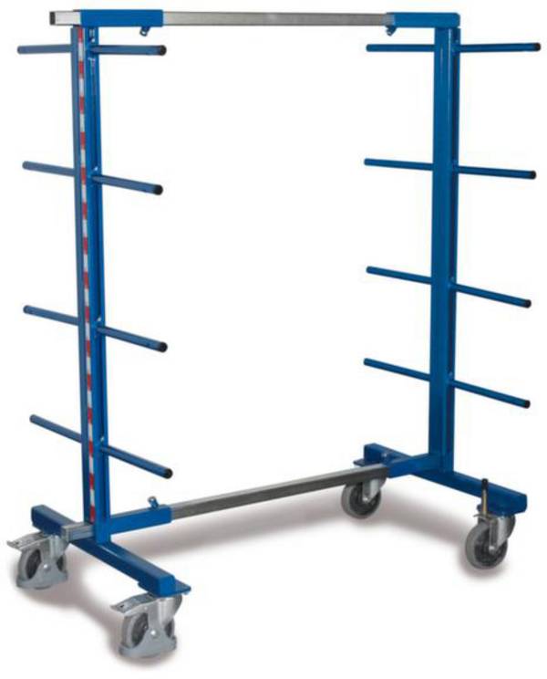 VARIOfit  SW-160.007 Tragarmwagen Feststeller Stahl pulverbeschichtet Traglast (max.): 400 kg Bereifung=Vollgummi